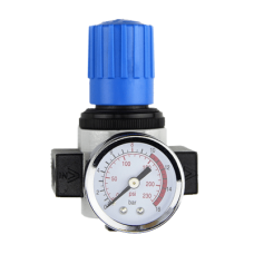 Regulador de Presión Neumática / Puerto G1/4´´ / Entrada Máxima 230 psi / Salida Máxima 175 psi / Caudal Máximo 1700 l/min Regulador de Presión Neumática / Puerto G1/4´´ / Entrada Máxima 230 psi / Salida Máxima 175 psi / Caudal Máximo 1700 l/min
