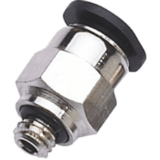 Conector Neumático Mini Push In / Recto / Para Tubo Ø4 mm / Roscado M5 / Conexión Rápida Conector Neumático Mini Push In / Recto / Para Tubo Ø4 mm / Roscado M5 / Conexión Rápida