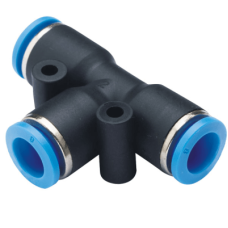 Accesorio Neumático Unión en T / Inserción para Tubo de 8 mm / Material Plástico / Para Sistemas Neumáticos