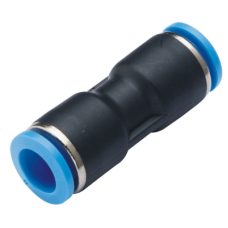 Conector Neumático a Presión / Unión Recta Diferentes Diámetros / De 8 mm a 4 mm Exterior / Para Tubos Neumáticos