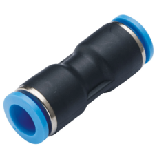 Conector de Inserción Neumática / Unión Recta / Diámetro Exterior del Tubo 4 mm / Para Sistemas Neumáticos Industriales