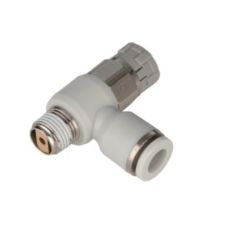 Controlador de Velocidad Neumático / Cierre a Presión / Codo Macho BSPT(R) 1/4´´ / Diámetro Tubo 8 mm Controlador de Velocidad Neumático / Cierre a Presión / Codo Macho BSPT(R) 1/4´´ / Diámetro Tubo 8 mm