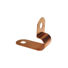 Abrazadera de Cobre para Fijar Cable a la Pared.