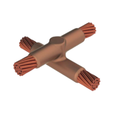 Molde para Soldadura Exotemica tipo X empalmado para cable 4/0 AWG - 4/0 AWG.