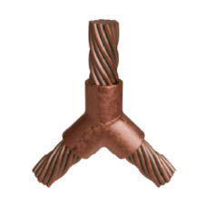 Molde para Soldadura Exotérmica tipo Y para 3 cables 4/0 AWG , dos en 45° y uno en 90° Molde para Soldadura Exotérmica tipo Y para 3 cables 4/0 AWG , dos en 45° y uno en 90°