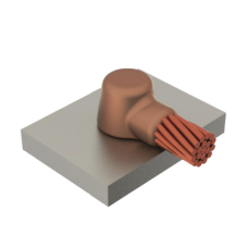 MOLDE SOLD. EXOTERMICA CONEXION DE CABLE A SUPERFICIE DE ACERO HORIZONTAL DE 500 MCM MOLDE SOLD. EXOTERMICA CONEXION DE CABLE A SUPERFICIE DE ACERO HORIZONTAL DE 500 MCM