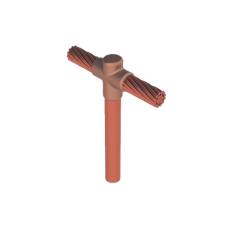 Molde para soldadura exotermica Tipo T, Tope de varilla 5/8 in. a Cable de Paso 2/0 AWG Molde para soldadura exotermica Tipo T, Tope de varilla 5/8 in. a Cable de Paso 2/0 AWG