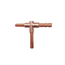 Molde para soldadura exotermica Tipo T, Tope de varilla 5/8 in. a Cable de Paso 4 AWG Molde para soldadura exotermica Tipo T, Tope de varilla 5/8 in. a Cable de Paso 4 AWG