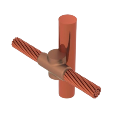 Molde para soldadura exotermica, costado de de varilla 5/8 in. a Cable de Paso 4 AWG Molde para soldadura exotermica, costado de de varilla 5/8 in. a Cable de Paso 4 AWG