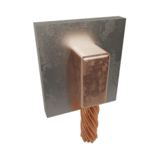 Molde para Soldadura Exotérmica para Cable 2/0 AWG a Superficie de Acero en Vertical a 90° Molde para Soldadura Exotérmica para Cable 2/0 AWG a Superficie de Acero en Vertical a 90°