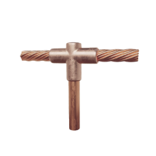 Molde para soldadura exotermica Tipo T, Tope de varilla 5/8 in. a Cable de Paso 1/0 AWG Molde para soldadura exotermica Tipo T, Tope de varilla 5/8 in. a Cable de Paso 1/0 AWG