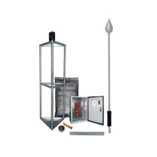 Kit de Pararrayo con Punta con Diámetro de Protección de 300 metros, fabricada en Acero Inoxidable 