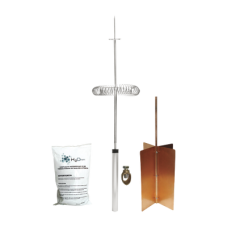 Kit Básico de Pararrayo con Punta Dipolo y Electrodo Tipo Rehilete. Instalación en Poste o Torre.