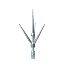 Punta Pararrayo Tipo Franklin con Mástil de 1.2 m.