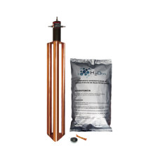 Kit de Puesta a Tierra de 100 Amperes con Electrodo, Filtro y Compuesto H2Ohm.