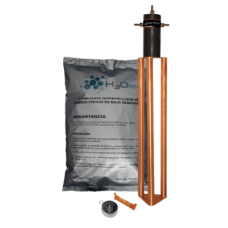 Electrodo para corriente máxima de 30 Amp. con Filtro y Compuesto H2Ohm.