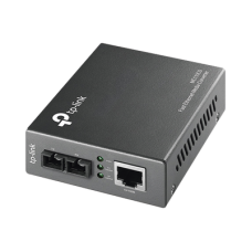 Convertidor Fibra Óptica Monomodo /  1 Puerto RJ45 10/100 Mbps / Puerto Fibra Óptica SC 100 Mbps / Hasta 20 kilometros / Plug and Play