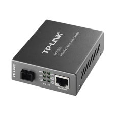 Convertidor Fibra Óptica WDM Monomodo / 1 puerto RJ45 10/100 Mbps / 1 puerto SC/UPC 100 Mbps /  Hasta 20 Km / Para su Funcionamiento Requiere el Modelo MC111CS / Plug and Play