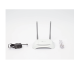 Router Inalámbrico WISP, 2.4 GHz, 300 Mbps, 2 antenas externas omnidireccional 5 dBi, 4 Puertos LAN 10/100 Mbps, 1 Puerto WAN 10/100 Mbps, control de ancho de banda