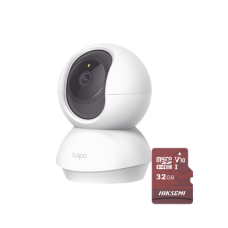 Kit de Cámara IP Wi-Fi / Incluye 1 Pieza Modelo TAPOC200 / 2 Megapixel /  Utiliza La App Tapo / 1 Memoria Micro SD  Hiksemi Modelo  HS-TF-E1/32G