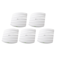 Kit de 5 Puntos de Accesso Omada doble banda 802.11ac, MU-MIMO, PoE af y PoE Pasivo, soporta hasta 100 clientes, hasta 1350 Mbps.