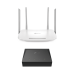 Kit de ONU Gigabit XZ000G3 con Router Router Inalámbrico ISP doble banda AC, Hasta 1167 Mbps, 4 antenas externas omnidireccional, Puertos Gigabit