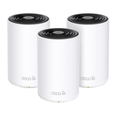 Router Inalámbrico MESH Interior para Hogar / Doble Banda Wi-Fi 6E AX5400 Mbps / 3 Puerto Gigabit WAN/LAN / 4 Antenas Internas / Administración Mediante la App Deco (iOS, Android) / Protección HomeShield