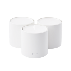 Kit 3 Routers Inalámbricos MESH Interior para Hogar / Doble Banda Wi-Fi 6 AX1800 Mbps / 2 Puerto Gigabit WAN/LAN / 2 Antenas Internas / Administración Mediante la App Deco (iOS, Android) / Protección HomeShield