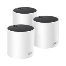 Kit 3 Routers Inalámbricos MESH Interior para Hogar / Doble Banda Wi-Fi 6 AX3000 Mbps / 3 Puerto Gigabit WAN/LAN / 2 Antenas Internas / Administración Mediante la App Deco (iOS, Android) / Protección HomeShield