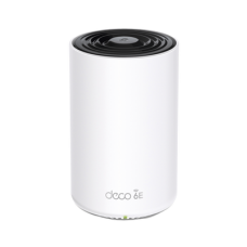 Router Inalámbrico MESH Interior para Hogar / Triple Banda Wi-Fi 6E AX5400 Mbps / 3 Puerto Gigabit WAN/LAN / 4 Antenas Internas / Administración Mediante la App Deco (iOS, Android) / Protección HomeShield