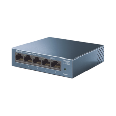 Switch de escritorio Gigabit de 5 puertos 10/100/1000Mbps, carcasa metálica 