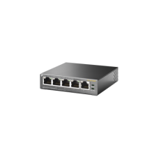 Switch PoE no Administrable de escritorio / 5 puertos 10/100 Mbps / 4 puertos PoE af/at / Presupuesto 67 W / Modo Extensor hasta 250 m / Calidad video prioritaria