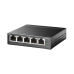 Switch Escritorio No Administrable de 5 puertos 100/100/1000 Mbps / Con 4 puertos PoE 802.3af/at de hasta 40 W 