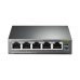 Switch Escritorio No Administrable de 5 puertos 10/100/1000 Mbps / Con 4 puertos PoE 802.3af/at de hasta 65 W / PoE Extendido hasta 250 metros