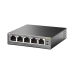 Switch Escritorio No Administrable de 5 puertos 10/100/1000 Mbps / Con 4 puertos PoE 802.3af/at de hasta 65 W / PoE Extendido hasta 250 metros