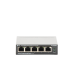 Switch Escritorio No Administrable de 5 puertos 10/100/1000 Mbps / Con 4 puertos PoE 802.3af/at de hasta 65 W / PoE Extendido hasta 250 metros