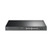 Switch JetStream de 16 puertos 10/100/1000Mbps y PoE af/at, 2 puertos SFP hasta 192W.