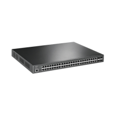 Switch L2+ Omada PoE+ / 48 Puertos PoE+ 10/100/1000 Mbps / 4 Puertos SFP 1G / 2 Puertos Consola (RJ45 y microUSB) / Administración Centralizada Omada o Stand-Alone / Multicast IGMP / Calidad de Servicio / Presupuesto PoE 384W / Montaje en Rack