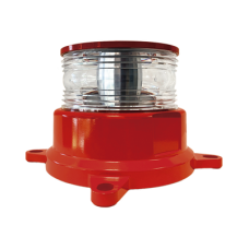 Baliza LED REDSTAR Intensidad Media para Obstáculos / 2000cd Rojo + 246mW/sr IR / 360° Horizontal + 3° Vertical / Alimentación AC-DC 120-240V / Protección IEEE C62.41 / Sincronización GPS / ADSL Integrado / IR Infrarroj