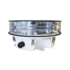 Baliza LED de Obstáculos Intensidad Media STAR Series / 20.000 cd Blanco/ 360° Cobertura Horizontal / IR Incluido 246 mW/sr / IP66 NEMA 4 / AC