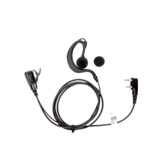 Micrófono - audífono de gancho ajustable al oído con conector de dos pines para KENWOOD Y TXPRO Micrófono - audífono de gancho ajustable al oído con conector de dos pines para KENWOOD Y TXPRO