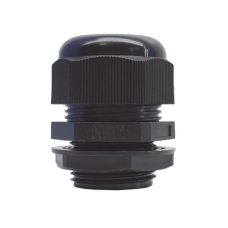 Conector Plástico Negro Tipo Glándula para Rosca NPT 1