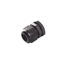 Conector Plástico Negro Tipo Glándula, para Cable de 6 a 12 mm de Diámetro.