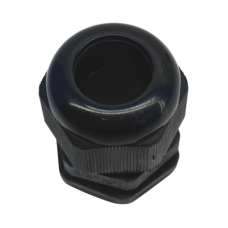 Conector Plástico Negro Tipo Glándula para Rosca NPT 3/4