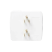 Multicontacto para pared con 6 contactos color blanco,125 V /15 A