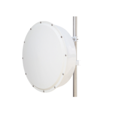 Antena direccional de alta resistencia, Ganancia 30 dBi, (4.9 -6.5 GHz), Plato hondo para mayor inmunidad al ruido, Conectores N-Hembra, Montaje y radomo incluido
