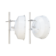 Antena direccional de alta resistencia, Ganancia 30 dBi, (4.9 -6.4 GHz), Plato hondo para mayor inmunidad al ruido, Conectores N-Hembra, Montaje incluido.