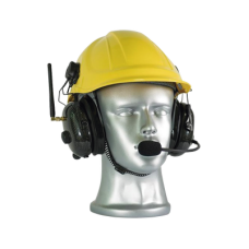 Auriculares con cancelación de ruido de 28 dB para casco, radio de dos vías integrado, UHF, 400-480 MHz