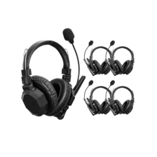 Diadema de Comunicación Inalámbrica Binaural / Cancelación de ruido IA / Comunicación Distancia 500m / Bluetooth / Batería 1050mAh / Resistente a la Lluvia