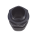 Conector Plástico Negro Tipo Glándula para Rosca NPT 1